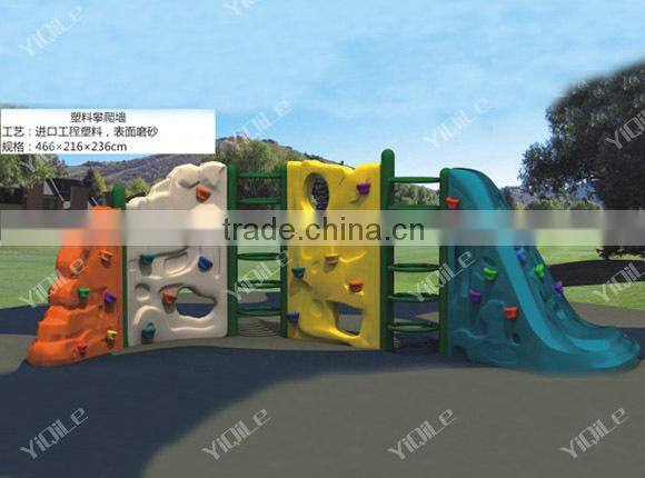 Hot sale plastic rock wall for children