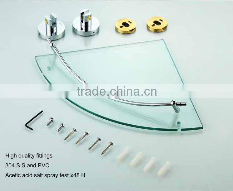 glass conner shelf,bathroom shampoo rack