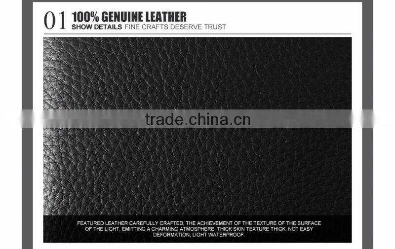 black simple plain cowhide leather men pocket hand purse