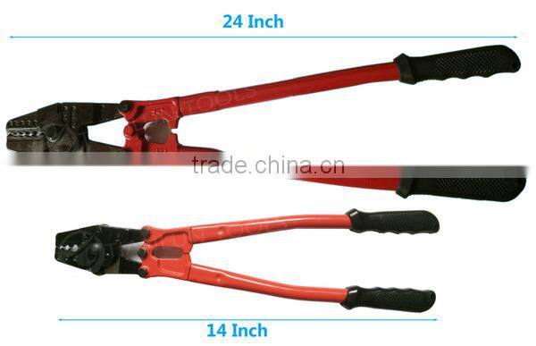 14 24 inch Manual Hand Swager Aluminum Copper Sleeves Crimper