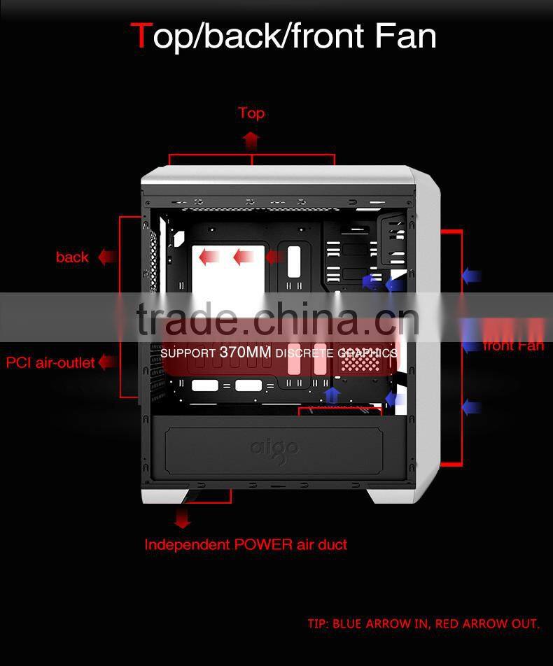 aigo-XJ water cooled DIY Split-type Gaming Computer Case
