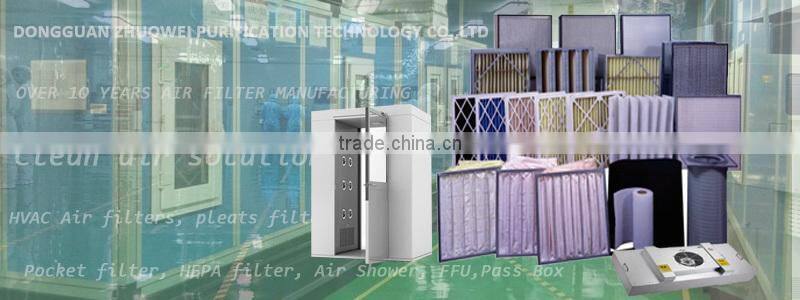 High Quality Operating Room Mini Pleat HEPA Filter H3 H14