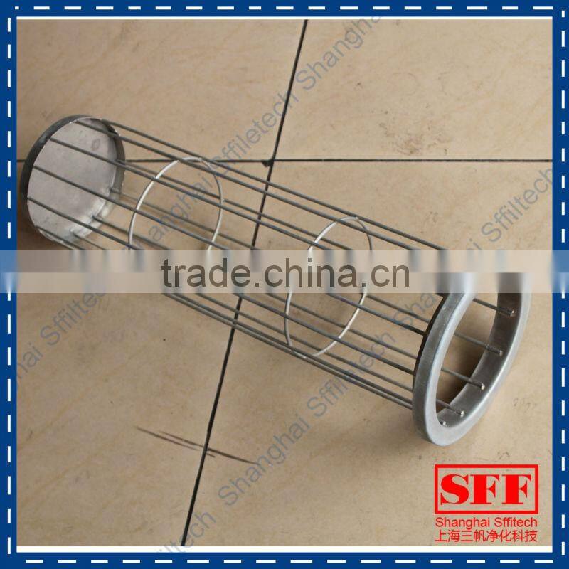 two kinds of bag filter cage with carbon steel or stainless steel with venturis