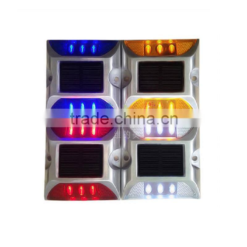 Solar Powered Self-luminous Road Safety Path Stair Flashing Blue Light