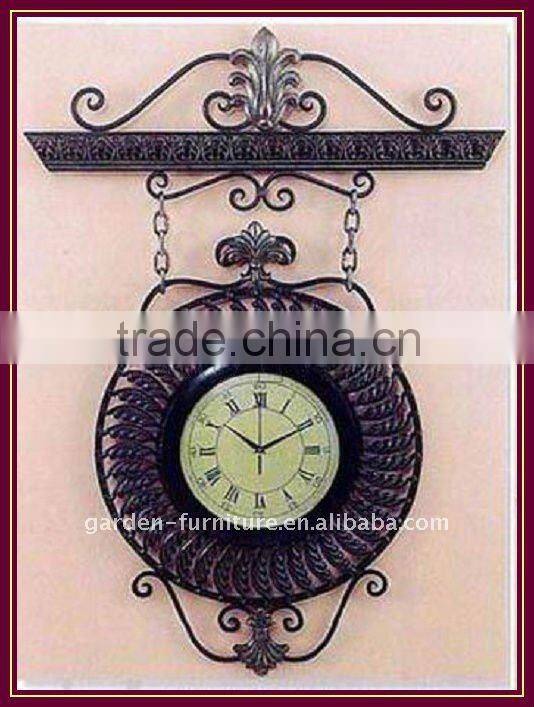 metal wall clock industrial style