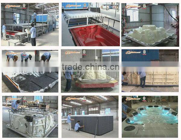 Durable use 33 jets endless whirlpool hydromassage bathtub