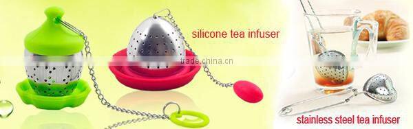High quality bulk stainless steel tea ball strainers with chain hook