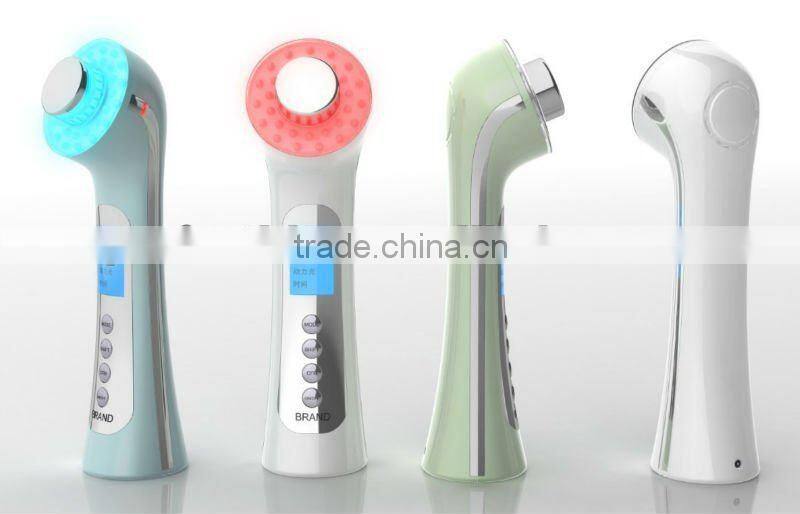 Portable hand carry ultrasonic galvanic photon cosmetic machine