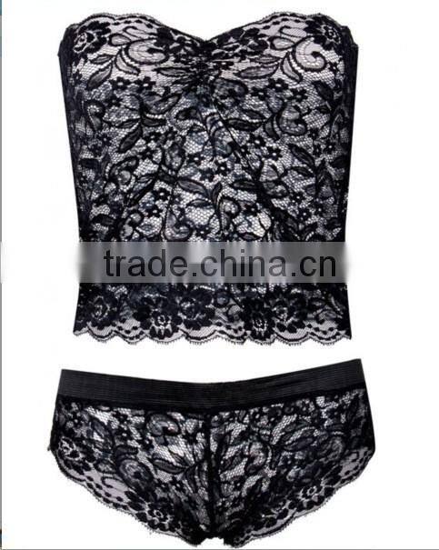 Bonvatt Lace sexy sexy underwear two piece set lace bra set