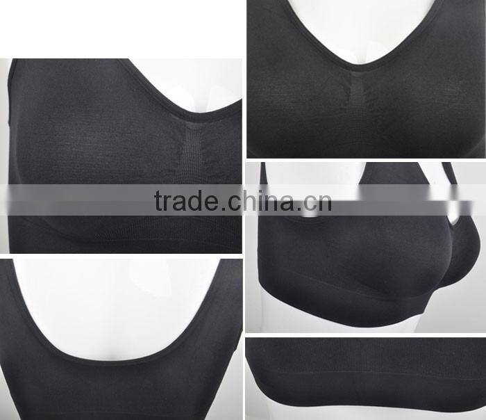 New U Back Sport Yoga Bra Leisure Seamless Genie Bra Camisole Exercise Crop Tops Non Padded 3pcs/set
