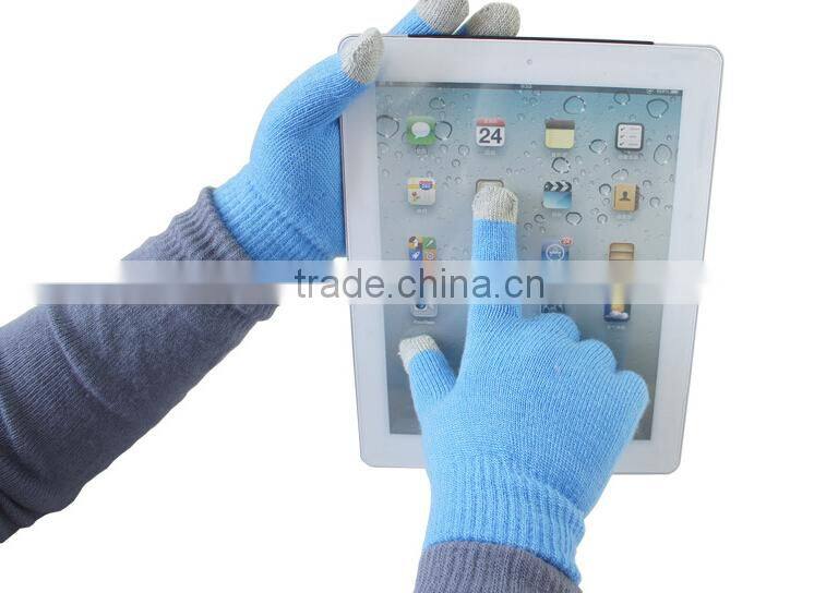 2014 Winter Unisex Men Women Magic Touch Screen Gloves Stretchy Soft Warm Winter Wool Gloves Mittens For Smartphone Mobile Phone