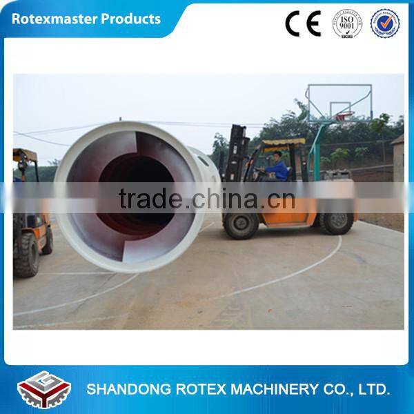 Highly efficient industrial biomass food rotary drum dryer whole pellet production line using