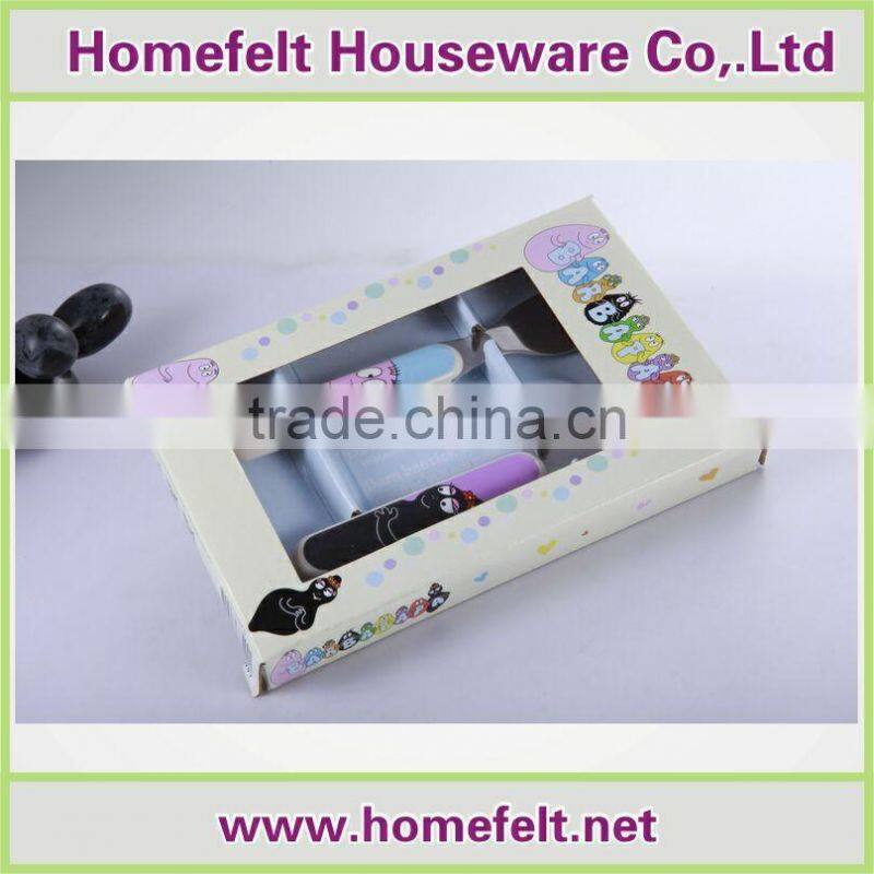 customized baby cutlery set with melamine handle