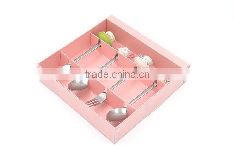 Existing molds various design resin handle stainless steel spoon and fork for gifts