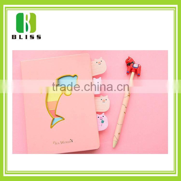 New design combination lovely design custom printed cheap animal shaped sticky notes