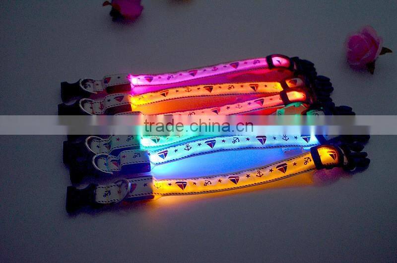 New style star led flashing lights dog collar