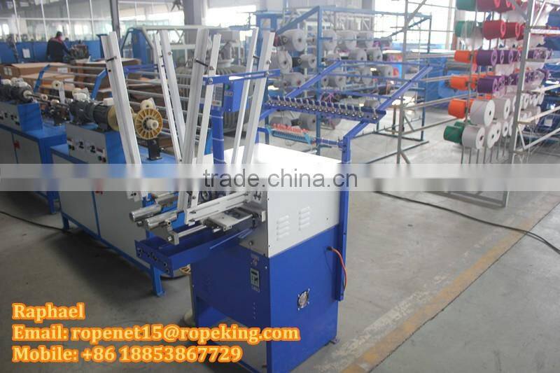 Two machine heads Automatic Bobbin Winder Machine for Rope Braiding Machines