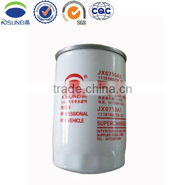 JX0710 supercharger oil filter for farm machine