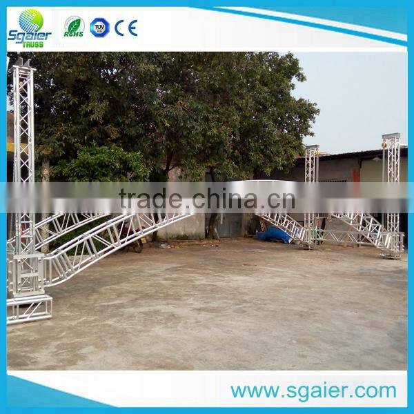 Sleeve block for lifting truss tower lighting elevator tower