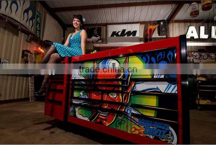 DIY mobile tool Cabinet/tool Trolley Work bench with Painting