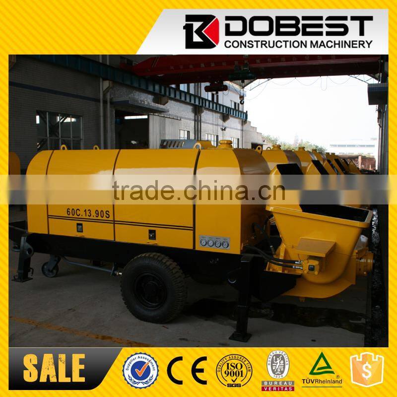 Electric Concrete Pump With Drum Mixer