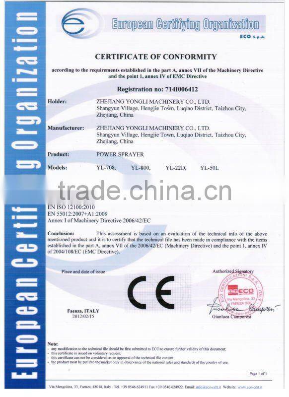 Honda engine Stretcher power sparyer