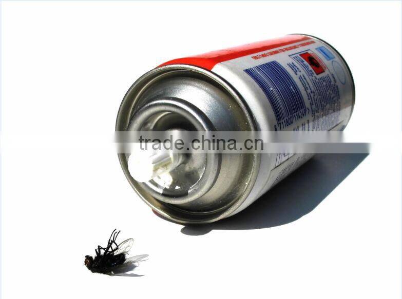 Insect killer aerosol spray valve for cans