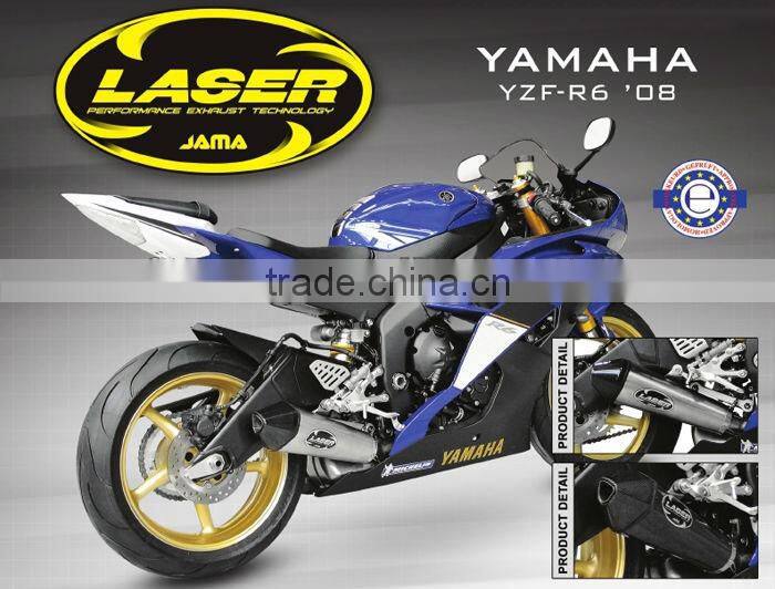 For Yamaha YZF R6 2010 Motorcycle Exhaust Pipe LASER Stealth slip-on muffler