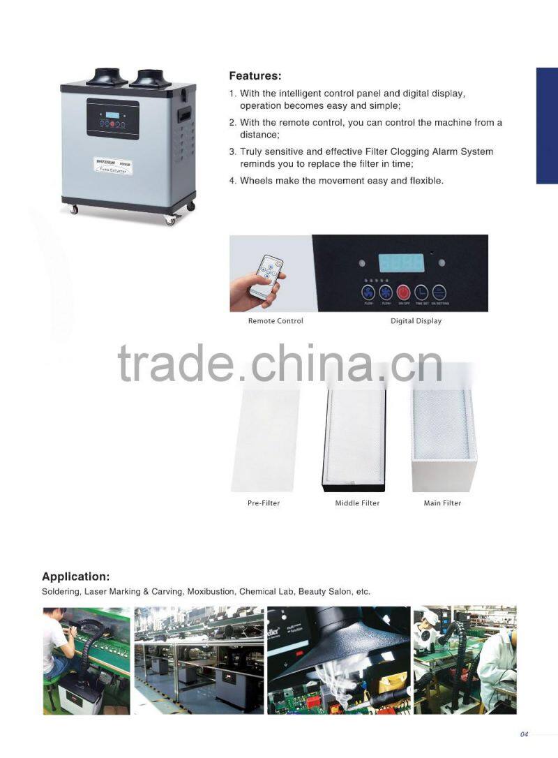 new version 200W welding fume extractor , soldering fume extractor