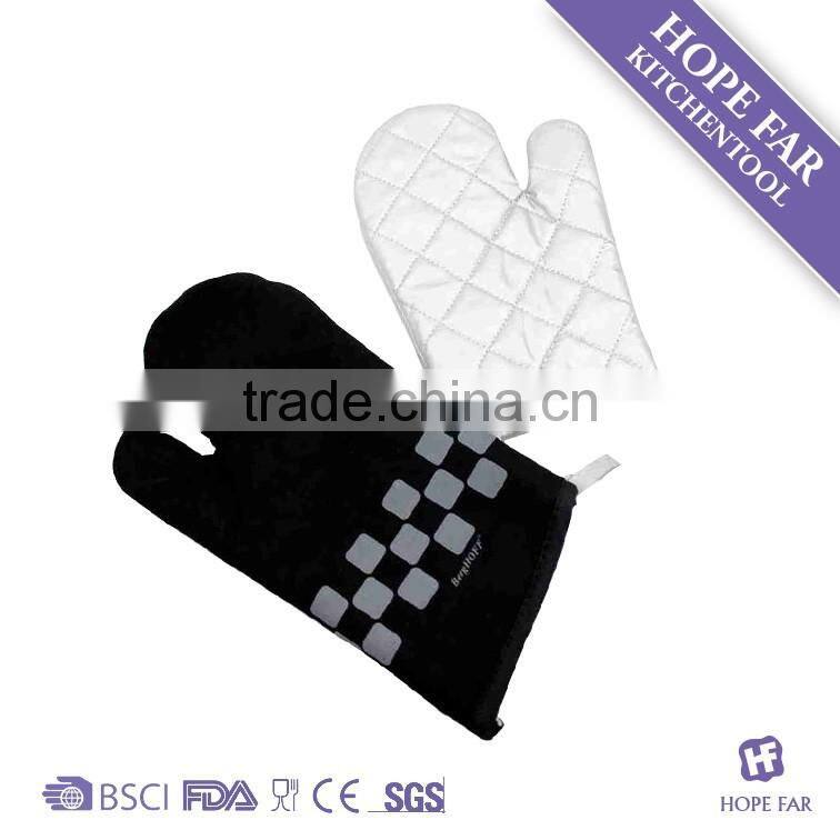 0100002 High quality cloth heat resistant grilling BBQ gloves