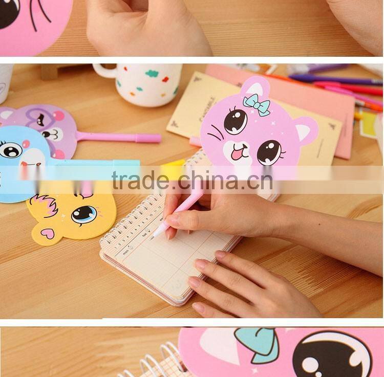 promotional wholesale cheap funny school office stationery mini plastic fan roller ball point pen