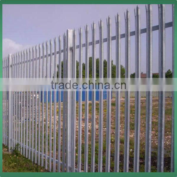2014 High Quality Factory Price Triple Pointed W section Palisade Fence