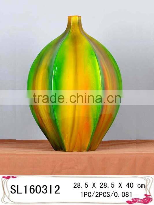 Fiberglass decorative vase ,Cheap resin vase