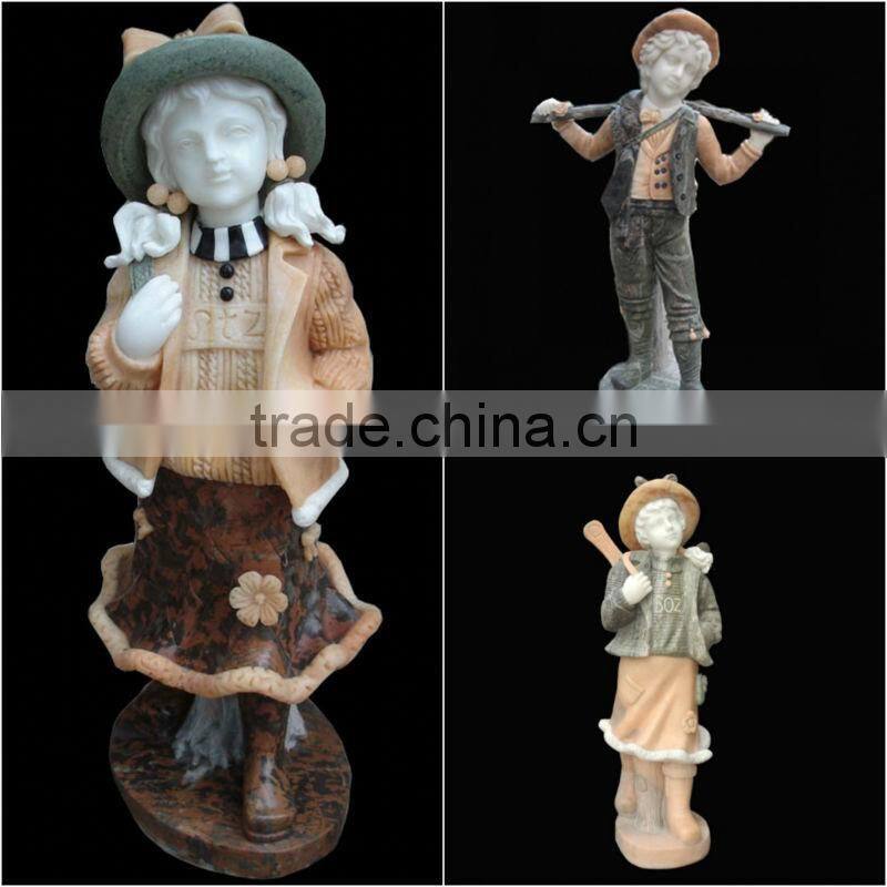 Garden Life Size Fiberclay Lady Antique Statues For Sale