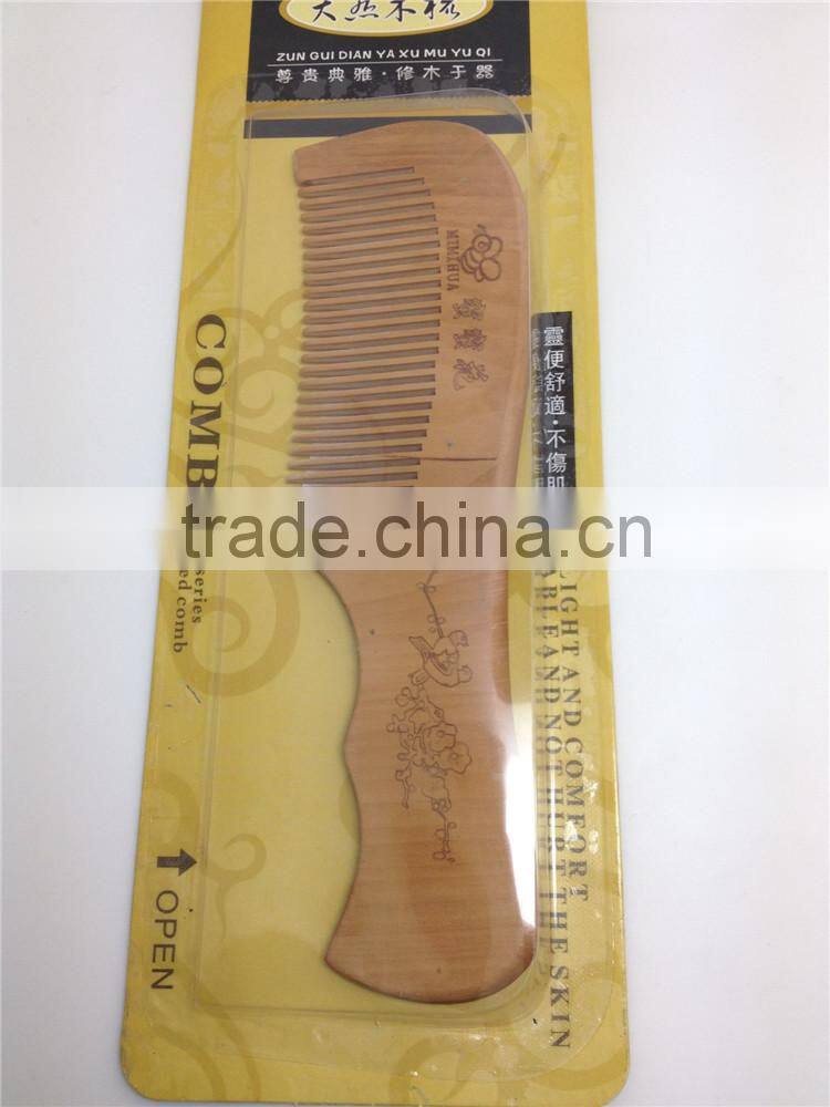 100%Nature Peach Wooden Combs 17.2*4.2