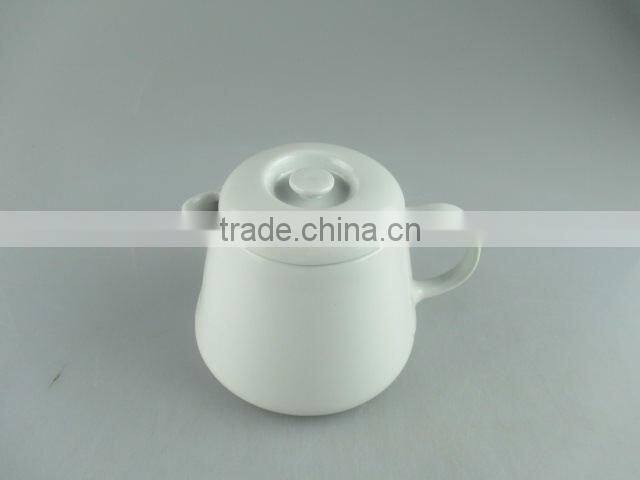 Wholesale cheap white ceramic teapot in stock