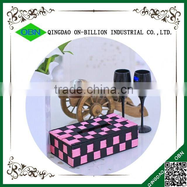 Cheap car decorative handmade tissue box cover