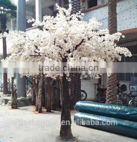 2017 China supplier ornamental flower tree white artificial cherry blossom tree for wedding