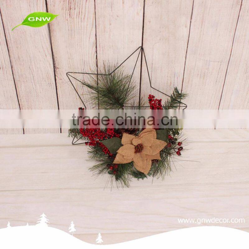 GNW CHWR-1605033 Latest design cheap mini christmas wreath