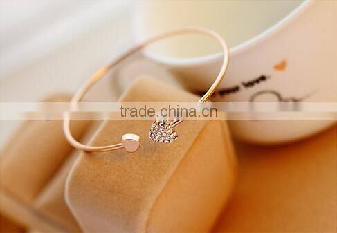 Heart bracelet stainless steel bracelet bangle bracelet