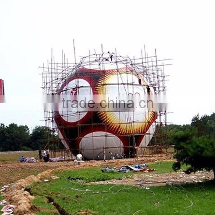 modern sport abstract metal craft stainless steel sport ball sculpture