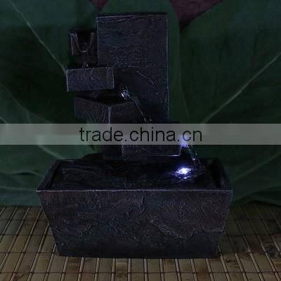 Spiral Staircase Tabletop Water Fountain with LED Light
