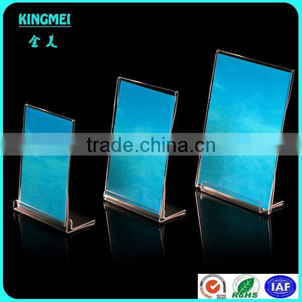 KM-VP26 Customized clear L shape acrylic 2 x 6 photo booth strip frames for wedding