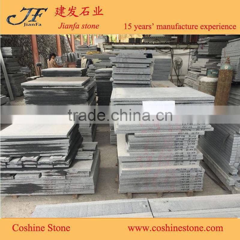 decorative stone china Sesame Black Granite G654 granite dark grey granite outdoor stairs steps
