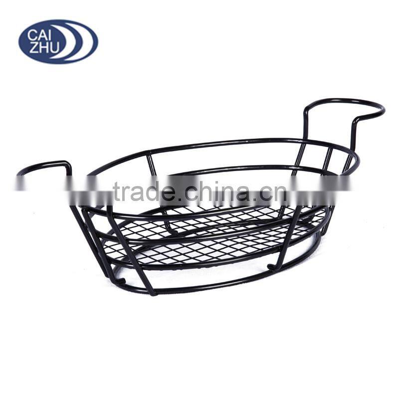 Chrome Wire Oval Bread Basket