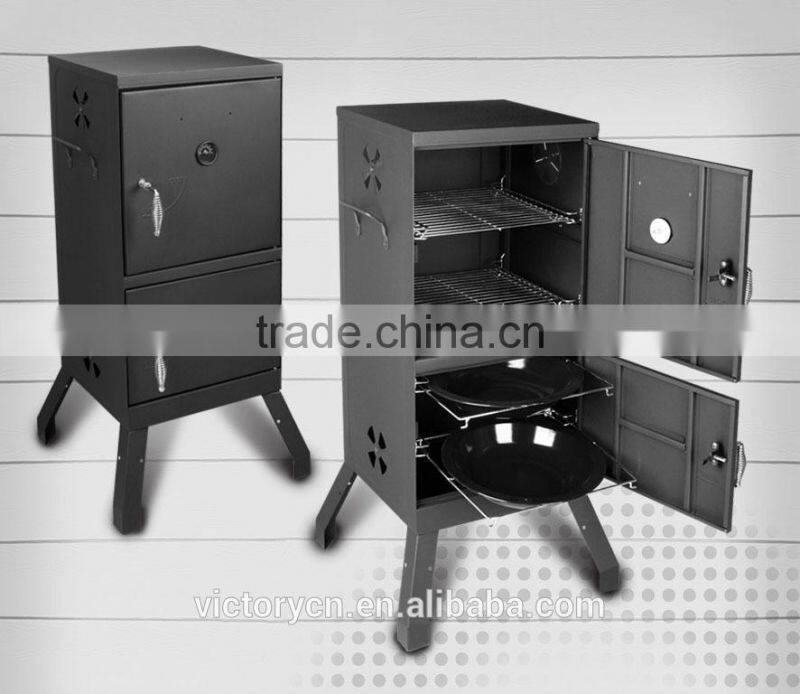 Double Layer Big Charcoal BBQ Smoker