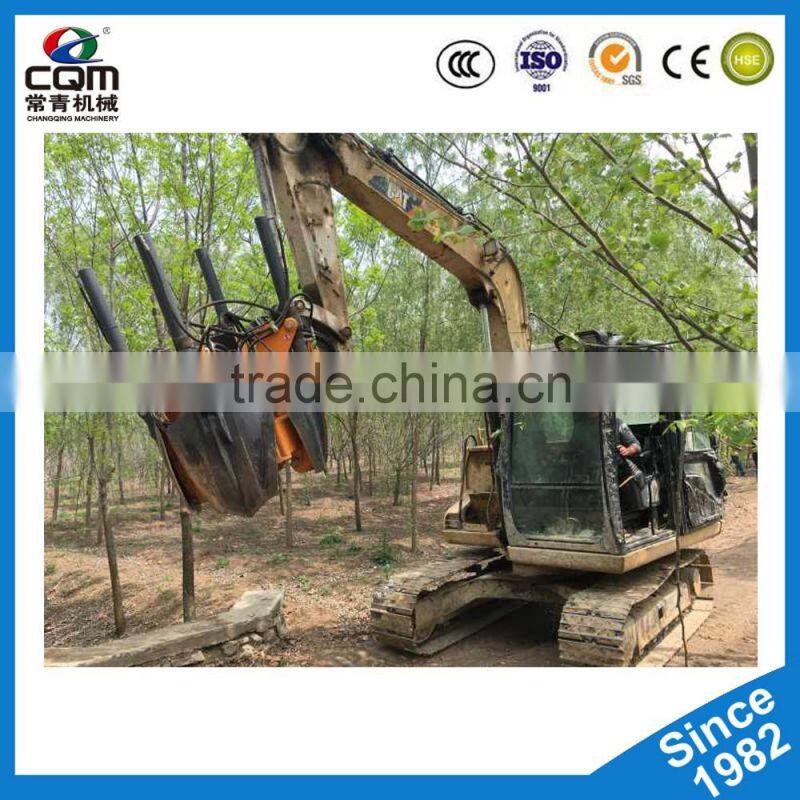 Four blade tree spade for skid loader with high quality
