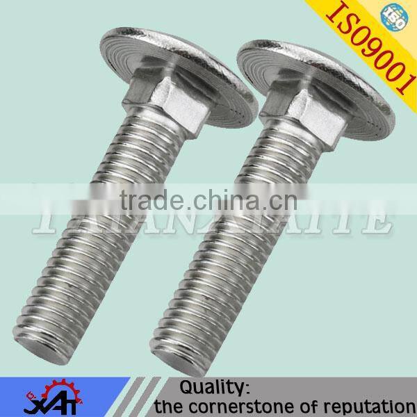 made fasteners flat hexagon head forged fitted bolt