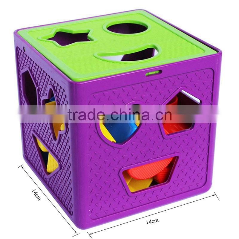 Promotional Kids Plastic Educational Blocks Combined Paired Blocks for Preschool