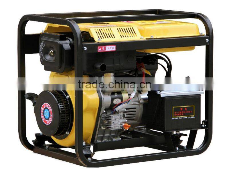 open- frame type 2-6KW electric single phase diesel generator